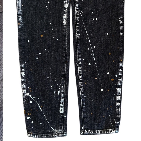 EUC Baldwin BLDWN Black Paint
Splatter Karlie High Rise Crop Skinny Jeans 25 - Picture 7 of 10